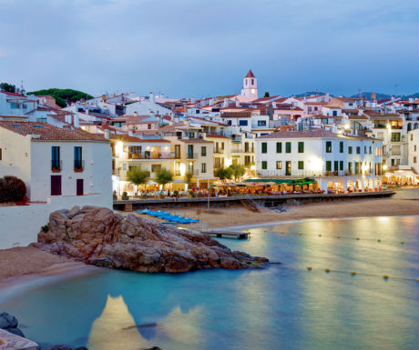 Calella de Palafrugell at dusk