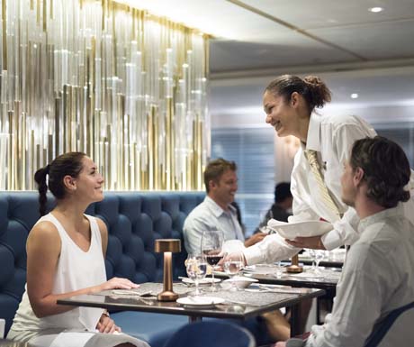 Fine Dining onboard Crystal Esprit