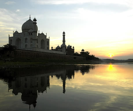 The Taj Mahal in Agra, India