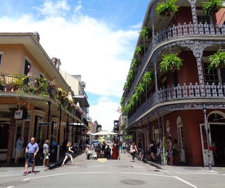 French Quater of New Orleans in the USA