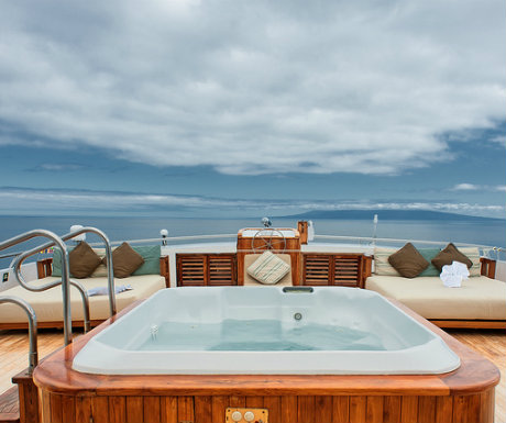 Galapagos cruise Sea Star journey Jacuzzi deck