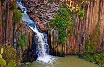 This geometric, lava-formed waterfall in Mexico should be on your own bucket list