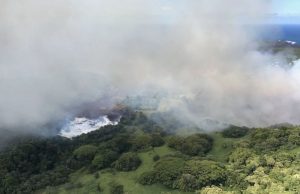 Lava evaporates entire lake in Hawaii