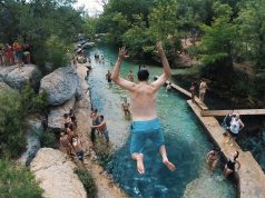 This is the way you cool-down on hot Texas days: Jacob\’s Well