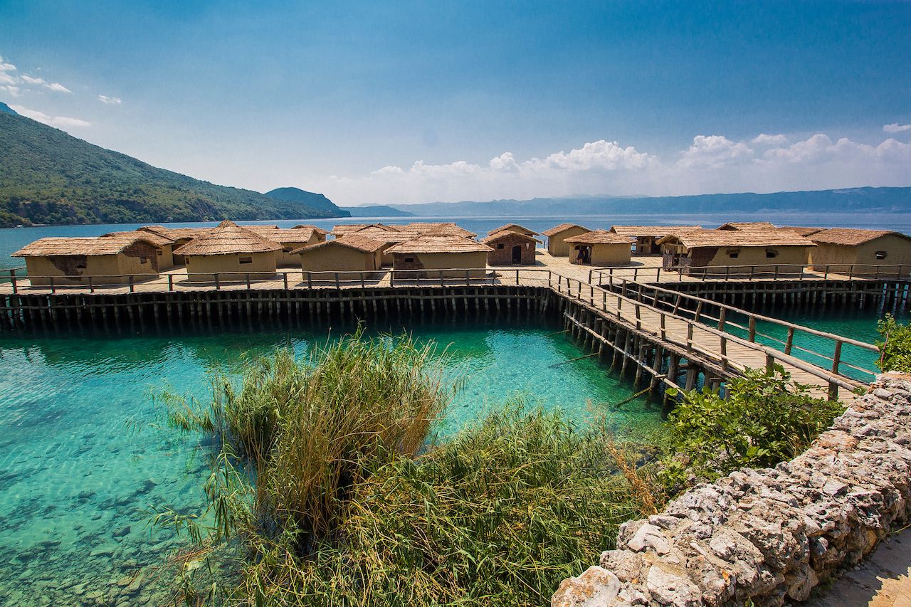 Museum on the water Bay on the bones Macedonia