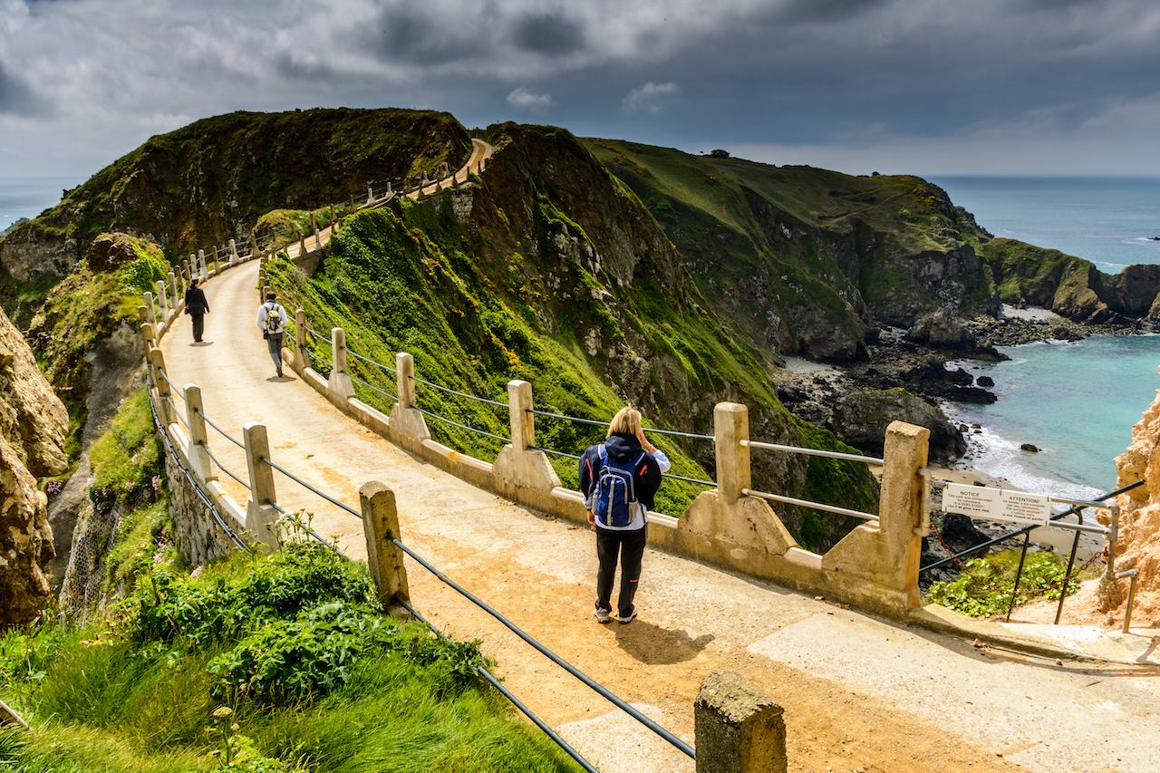 Hiking on Sark Island, UK