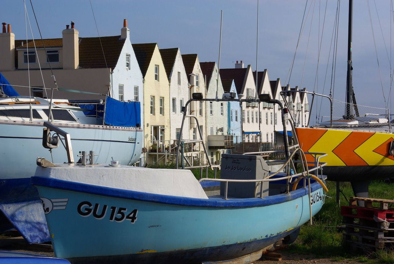 Town of Alderney on the British island