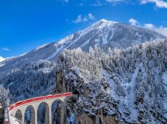 The Glacier Express is a very scenic train ride in Europe
