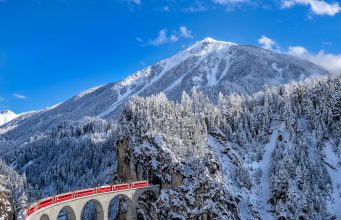 The Glacier Express is a very scenic train ride in Europe