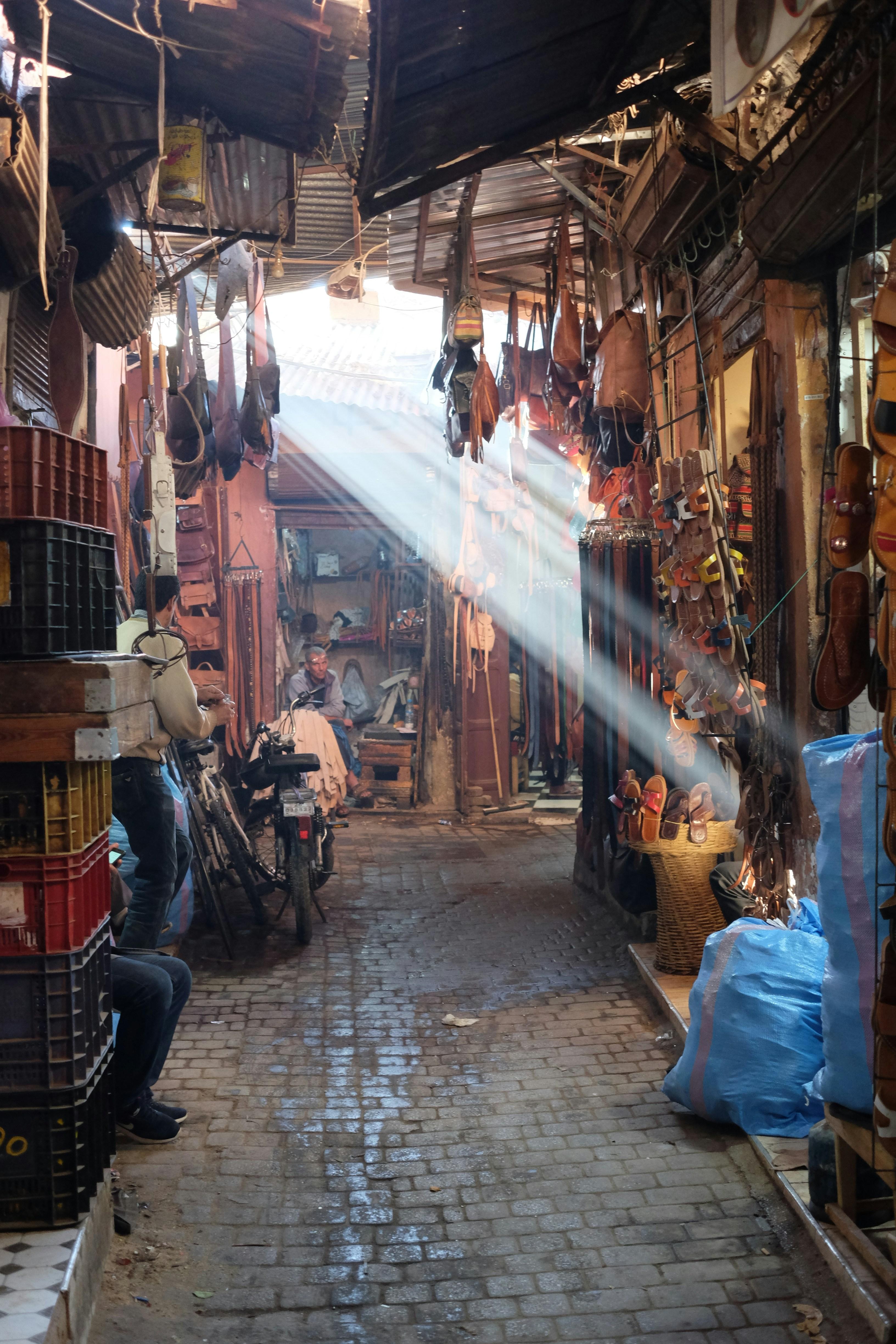 Capturing the Colors of Marrakechs Bustling Souks